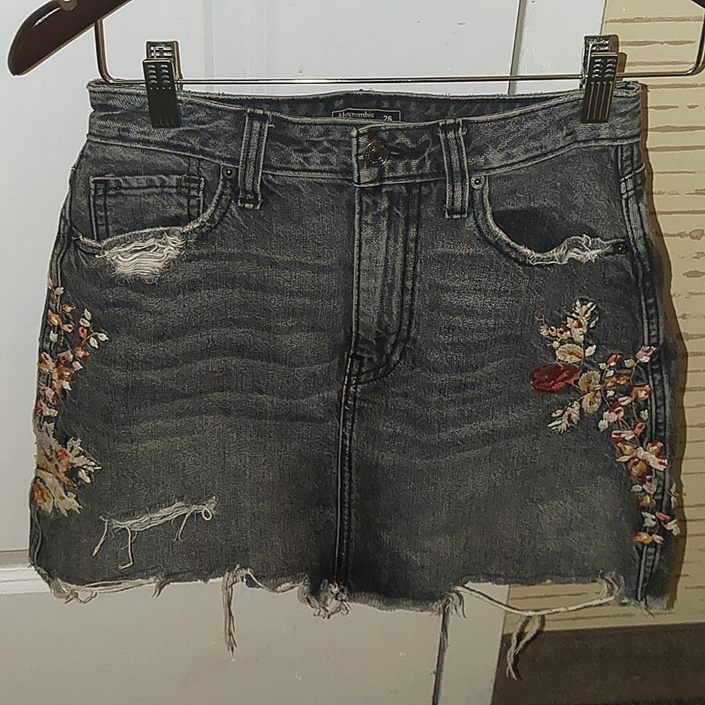 Vintage A&F Denim Mini Skirt